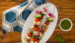 Grilled Rockfish Kebabs with Chimichurri Sauce Recipe