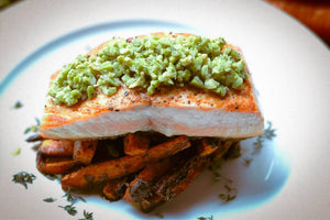 
                  
                    Catch Sitka Alaskan hook & line wild-caught king salmon with olive tapenade recipe.
                  
                