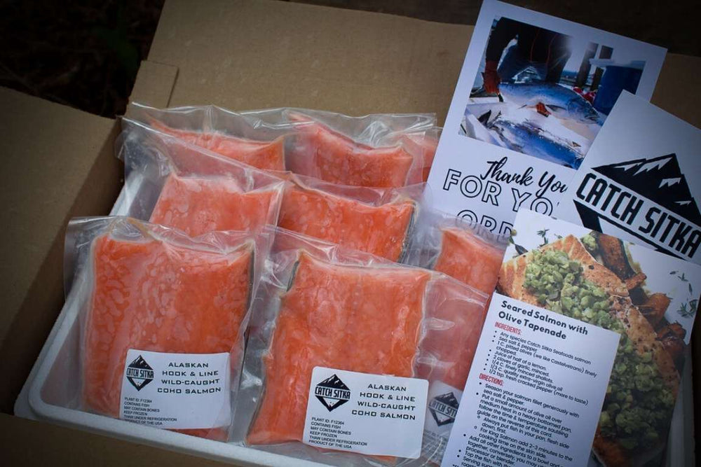 Wild Alaskan Coho Salmon Harvest Box